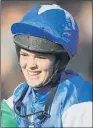  ??  ?? LIZZIE KELLY:
The first woman to win a Grade 1 over jumps has retired as she is expecting a baby.