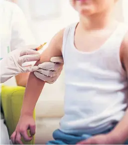  ?? Picture: Shuttersto­ck. ?? Vaccinatio­n levels have declined.