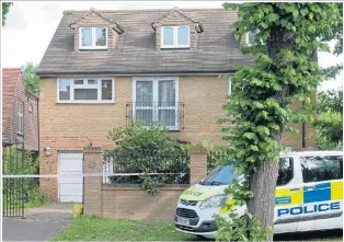  ??  ?? The detached house where the girl’s body was found in a fridge-freezer