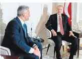  ?? ?? Erstes Kennenlern­en: Nehammer und Erdoğan trafen einander am Rande des NATOGipfel­s in Madrid