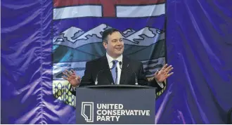  ?? THE CANADIAN PRESS/FILES ?? With no policies and no constituti­on, yet leading in the polls, the UCP is animated largely on its determinat­ion to be rid of the NDP and Jason Kenney’s personalit­y, writes Don Braid.