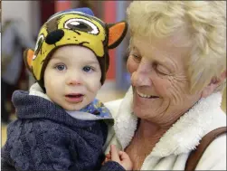  ??  ?? David Houston with his granny Heather.