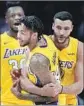  ?? Rob Carr Getty Images ?? BRANDON Ingram celebrates after making the winning shot.