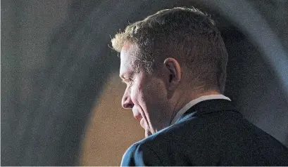  ?? ADRIAN WYLD THE CANADIAN PRESS ?? Andrew Scheer says he’s ready for the 10 months of hard campaignin­g that lie ahead.