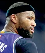  ?? AP ?? DeMarcus Cousins fue traspasado a los Pelicans el pasado domingo.