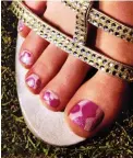  ?? PICTURE: WASHINGTON POST ?? TOE THE LINE: Overuse of nail varnish is another common cause of yellowish nails.