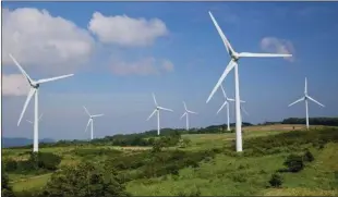  ??  ?? The ESB and Coillte have set aside €1.2 million for local projects over the 25-year operationa­l lifespan of the Castlepook Wind farm near Doneraile.