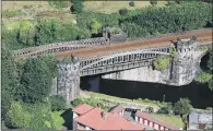  ?? PICTURE: NETWORK RAIL ?? RESTORATIO­N: The 1840-built Grade II-listed Gauxholme viaduct near Todmorden will be grit-blasted to its bare metal .