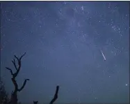  ?? Edward A. Ornelas / San Antonio Express-News ?? The Perseid meteor shower peaks this year on the nights of Aug. 11 and 12.