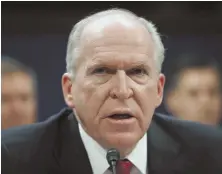  ?? AP FILE PHOTO ?? LETTING LOOSE: Former CIA Director John Brennan has criticized President Trump.