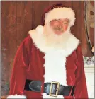  ?? Contribute­d photo ?? “Santa” Ronnie Worthingto­n says children like to pull his beard and are shocked when they see that it’s real.