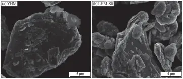  ??  ?? 图 2 MOS2氧化前后的 SEM 图像Fig. 2 SEM of MOS2 before and after oxidized