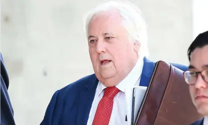  ?? Photograph: Jono Searle/AAP ?? Conservati­onists have filed an objection to Clive Palmer’s proposed coalmine in Queensland’s Galilee Basin in the land court in Brisbane.