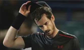  ?? ASSOCIATED PRESS FILE PHOTO ?? Andy Murray has been dealing with an injury that has kept him out of competitiv­e tennis since Wimbledon.