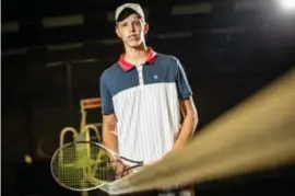  ?? FOTO SVEN DILLEN ?? Doumen: “Afgelopen jaar enorm gegroeid als tennisser.”