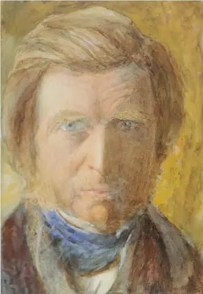  ??  ?? John Ruskin, Self Portrait with Blue Neckcloth, 1873