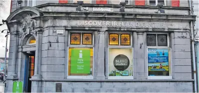  ?? ?? The Sligo tourist informatio­n office in 2019.