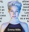  ??  ?? Emma Willis