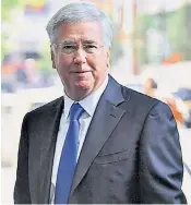  ??  ?? Sir Michael Fallon said the NHS had been warned on cyber defence