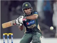  ?? AFP file ?? Pakistani batsman Sarfraz Ahmed plays a shot during the second ODI against New Zealand at the Sharjah cricket stadium. —