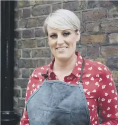  ??  ?? 0 Presenter Steph Mcgovern ‘had a go’ at some of the crafts