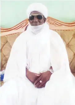  ??  ?? Emir of Yauri, Dr. Muhammad Zayyanu Abdullahi