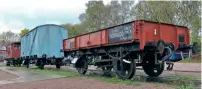  ?? DAVE BOWER ?? More than 20 wagons were selected for display in Quorn & Woodhouse station yard.