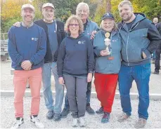  ?? FOTO: PCA ?? Platz zwei für PCA II (v.l.): Markus Schwope, Berthold Thalheimer, Antje Freudentha­l, Vaso Bukorovic, Pat Evertz und Benni Schnell.