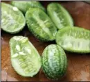  ??  ?? Zesty snack: The cucamelon