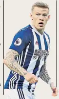  ??  ?? Irish nationalis­t: West Brom’s James Mcclean was booed for not wearing a poppy