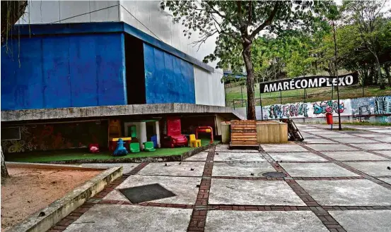  ?? Ricardo Borges/Folhapress ?? Espaço cultural Arena Carioca Dicró, que foi usado por 30 horas por 600 homens das Forças Armadas como base de controle de operação