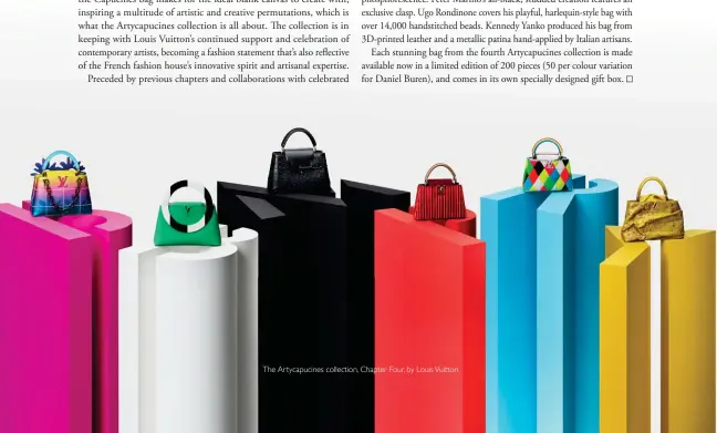  ?? ?? The Ar tycapucine­s collection, Chapter Four, by Louis Vuitton