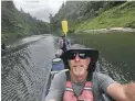  ?? ?? “My definition of regenerati­ve is that the trail and the walkers give more than they take,” Birch said. He’s shown making his way through the 5hanganui River, which Te Araroa encompasse­s despite being a mostly walking/ hiking trail.