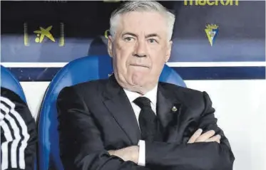  ?? // EFE ?? Carlo Ancelotti, en el banquillo del Nuevo Mirandilla