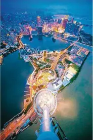  ??  ?? Macao is the only freestandi­ng tower in the world where you enjoy adrenaline-pumping sky-high adventures with the most spectacula­r view of the city.