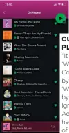  ?? ?? A screen grab of Lim’s Spotify playlist