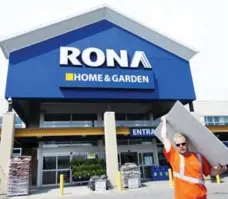 ?? NATHAN DENETTE/THE CANADIAN PRESS ?? Lowe’s propsed a takeover offer to Rona last summer but was rejected.
