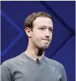  ??  ?? Facebook’s Mark Zuckerberg