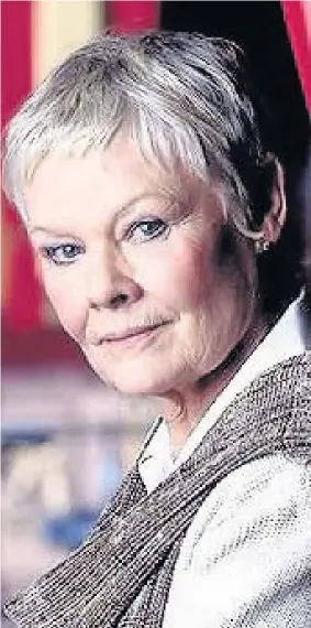  ??  ?? > Dame Judi Dench believes the Hollywood pay gap will never disappear, no matter how often stars speak out