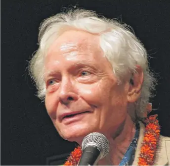  ?? AP FILE PHOTO ?? W.S. Merwin, shown in 2001, was a master of various styles of poetry. He fought for the environmen­t and spoke out sternly against war and industrial­ism. He also wrote more than 20 books.