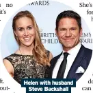  ?? ?? Helen with husband Steve Backshall