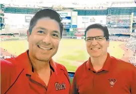  ??  ?? Rodrigo compartió esta foto con su compañero Óscar Soria