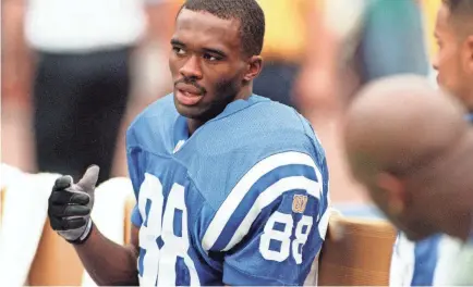  ?? UNDATED FILE PHOTO BY JULIA SCHMALZ/USA TODAY ?? Marvin Harrison Sr. prepared his son, Marvin Jr., for the pathway to the NFL.