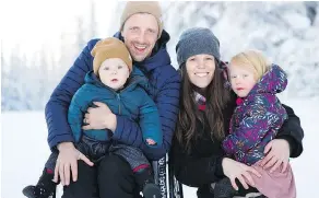  ?? — BRIANNE BOULTER ?? Family is at the centre of Josh Dueck’s life which he shares with Lacey and their children Hudson and Nova, right.