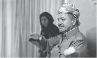  ??  ?? Le président de la région autonome kurde en Irak, Massoud Barzani, votant lors du référendum d’indépendan­ce, le 25 septembre 2017 près d’Erbil