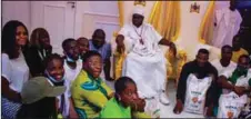  ??  ?? Ooni of Ife with the Titan Farms team