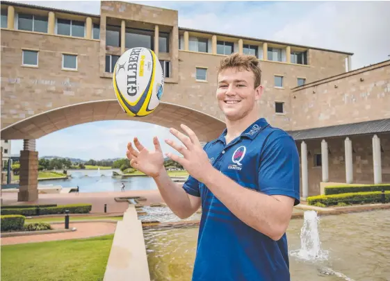 ?? Picture: QRU ?? New Reds back-rower Harry Wilson will run out with the Queensland Heelers in the National Rugby Championsh­ip semi-final at Bond on Sunday.