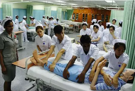  ??  ?? The Diploma in Nursing course offered at the Tun Tan Cheng Lock College of Nursing provides students with fundamenta­l practical skills.