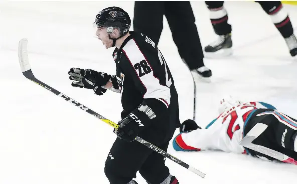  ?? — GETTY IMAGES FILES ?? ‘Vancouver gave me a chance. I think I adapted well,’ says Darian Skeoch of the Vancouver Giants. Skeoch is currently recuperati­ng from an ankle sprain he suffered on Dec. 3.