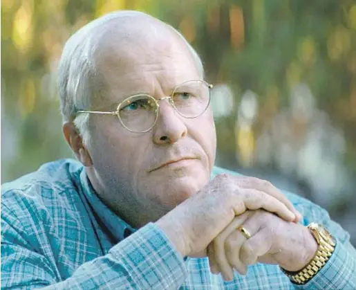  ?? Annapurna Pictures ?? CHRISTIAN BALE put on 40 pounds to play former Vice President Dick Cheney in Adam McKay’s movie “Vice.”